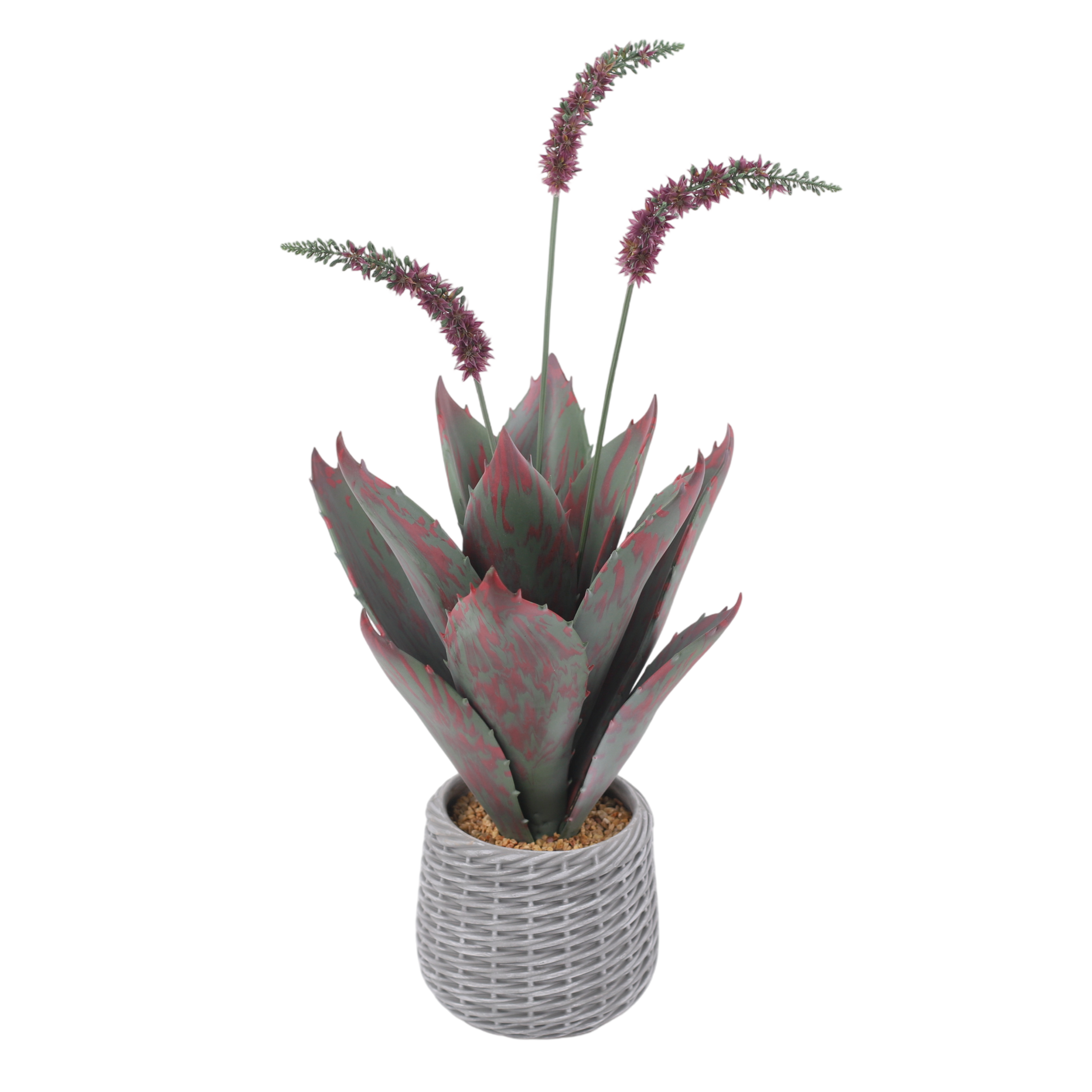 24P0739-Artificial Agave in EVA Pot