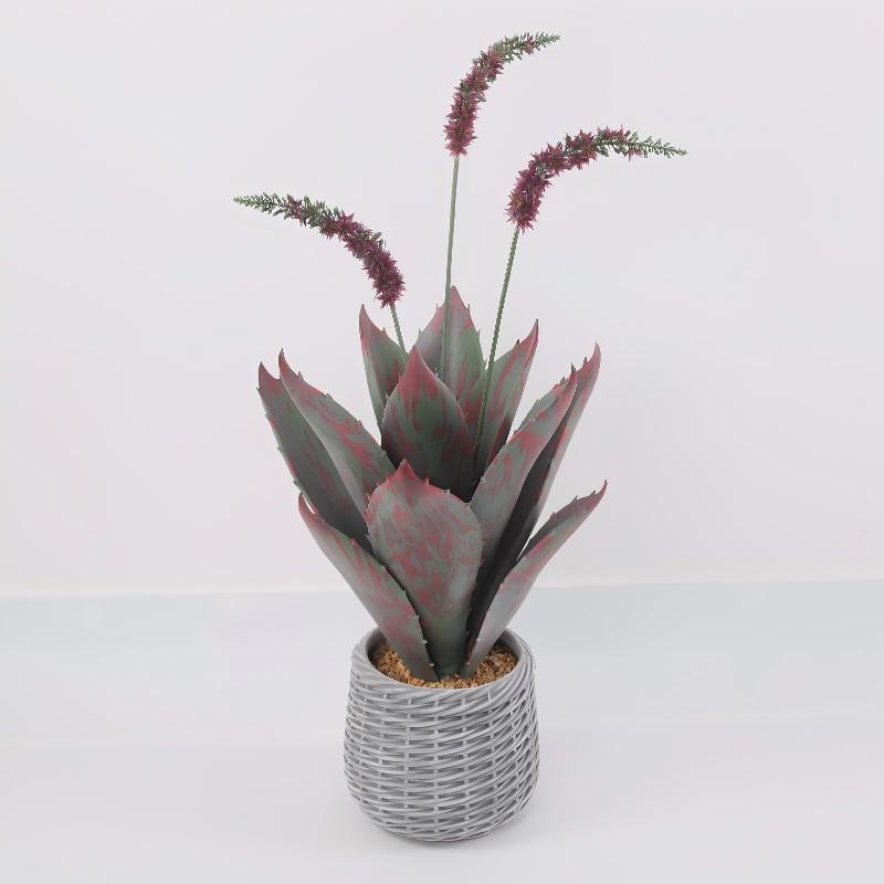 24P0739-Artificial Agave in EVA Pot