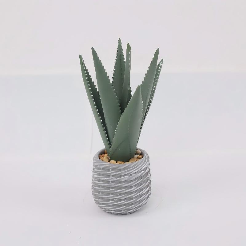 24P0733-Artificial Aloe in EVA Pot